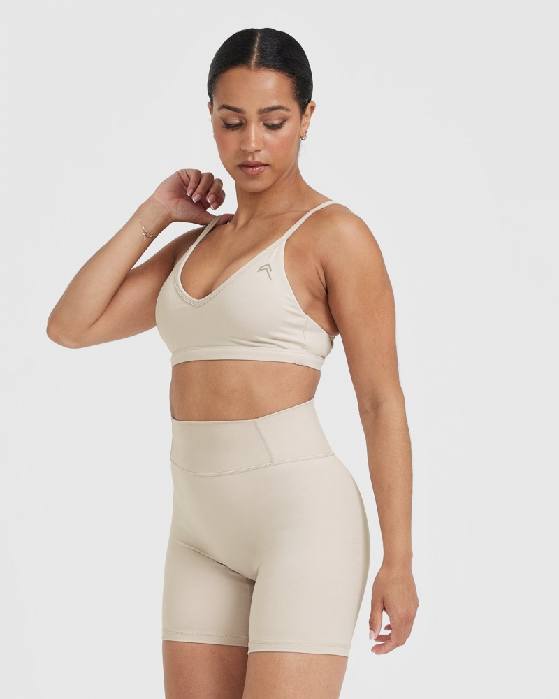 Oner Active Timeless Strappy Bralette Sports Bras Brune | 413-QRGLET