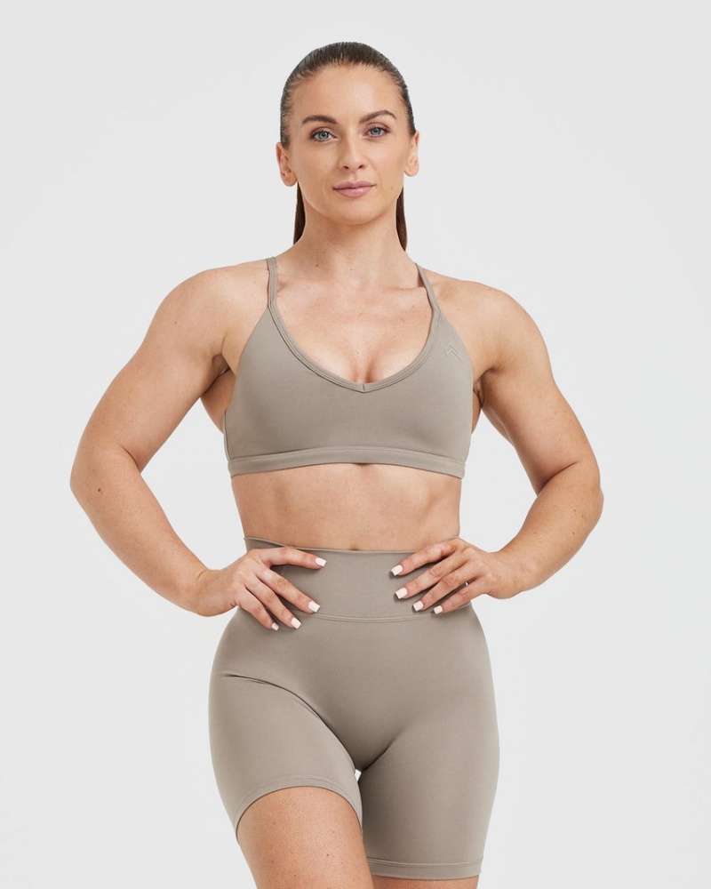 Oner Active Timeless Strappy Bralette Sports Bras Grå | 093-YCRVFX