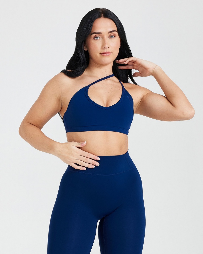 Oner Active Timeless Strappy Bralette Sports Bras Blå | 152-BFTYNM