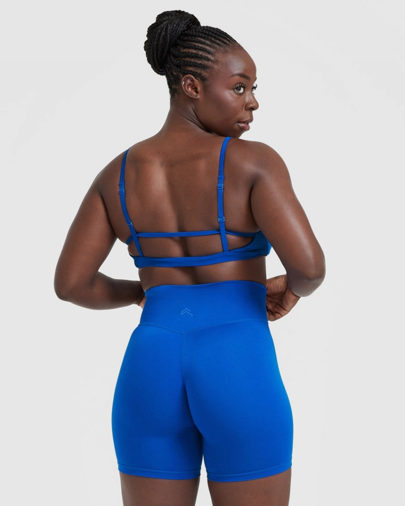 Oner Active Timeless Strappy Bralette Sports Bras Dyb Blå | 920-TKAGHX