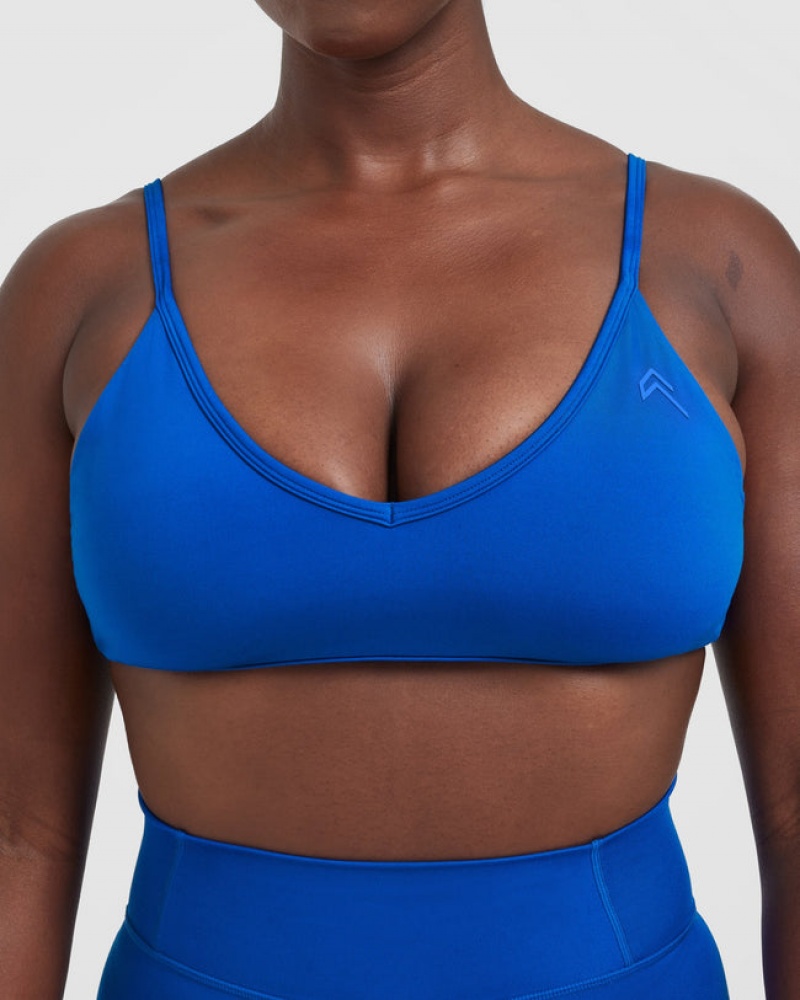 Oner Active Timeless Strappy Bralette Sports Bras Dyb Blå | 920-TKAGHX