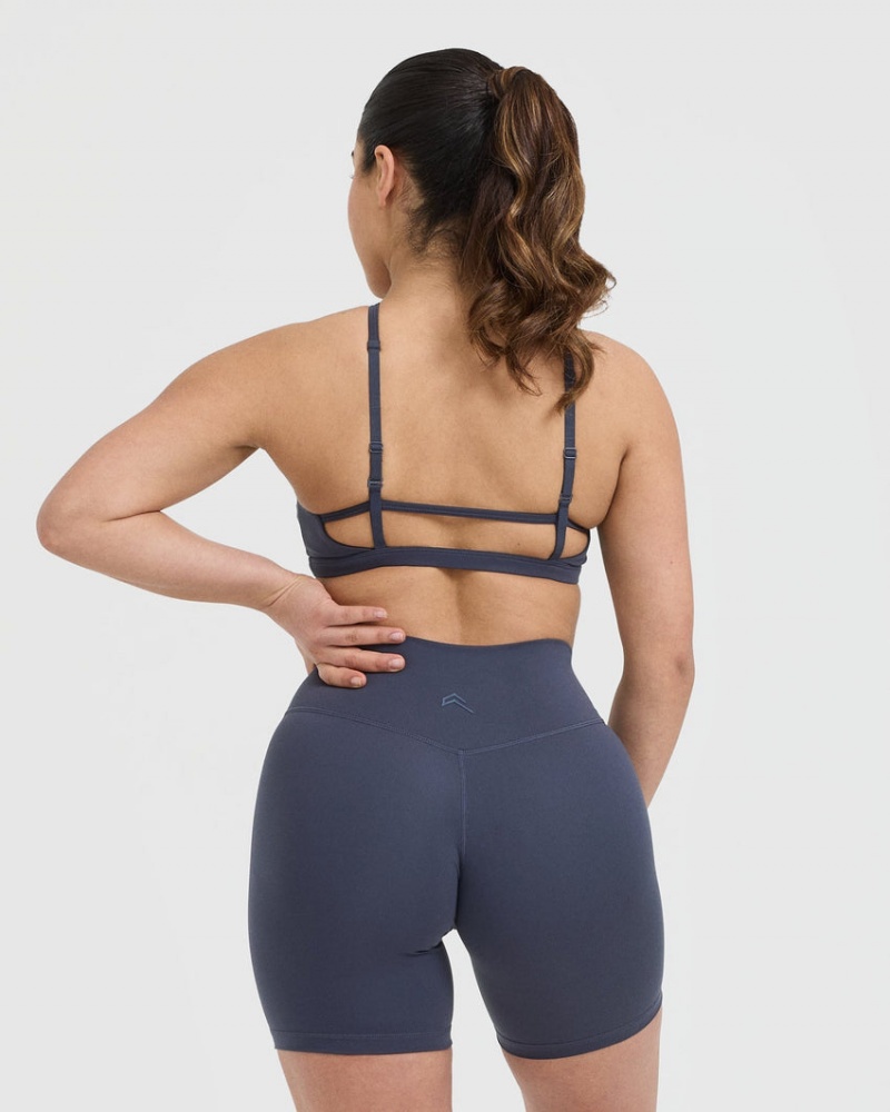 Oner Active Timeless Strappy Bralette Sports Bras Blå | 367-RQNOMW