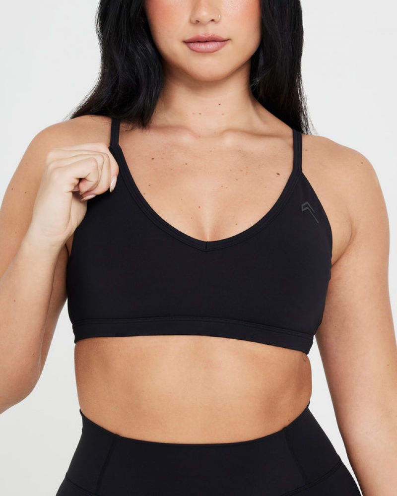 Oner Active Timeless Strappy Bralette Sports Bras Sort | 372-WJLMVP