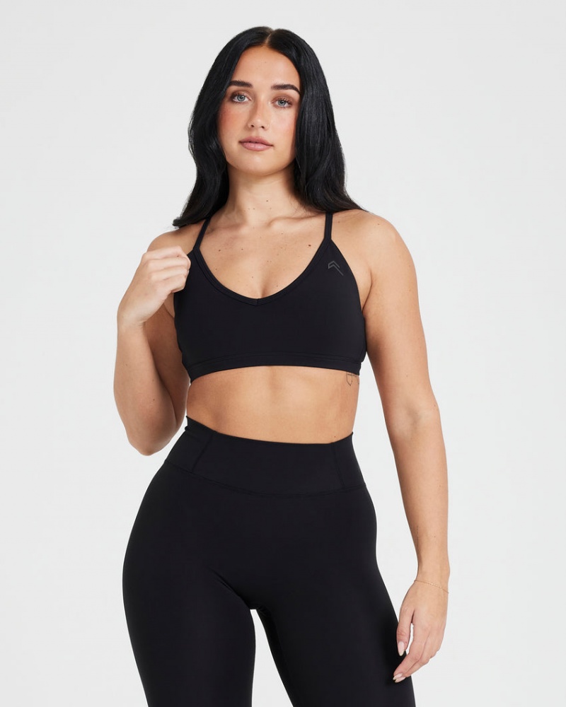 Oner Active Timeless Strappy Bralette Sports Bras Sort | 372-WJLMVP