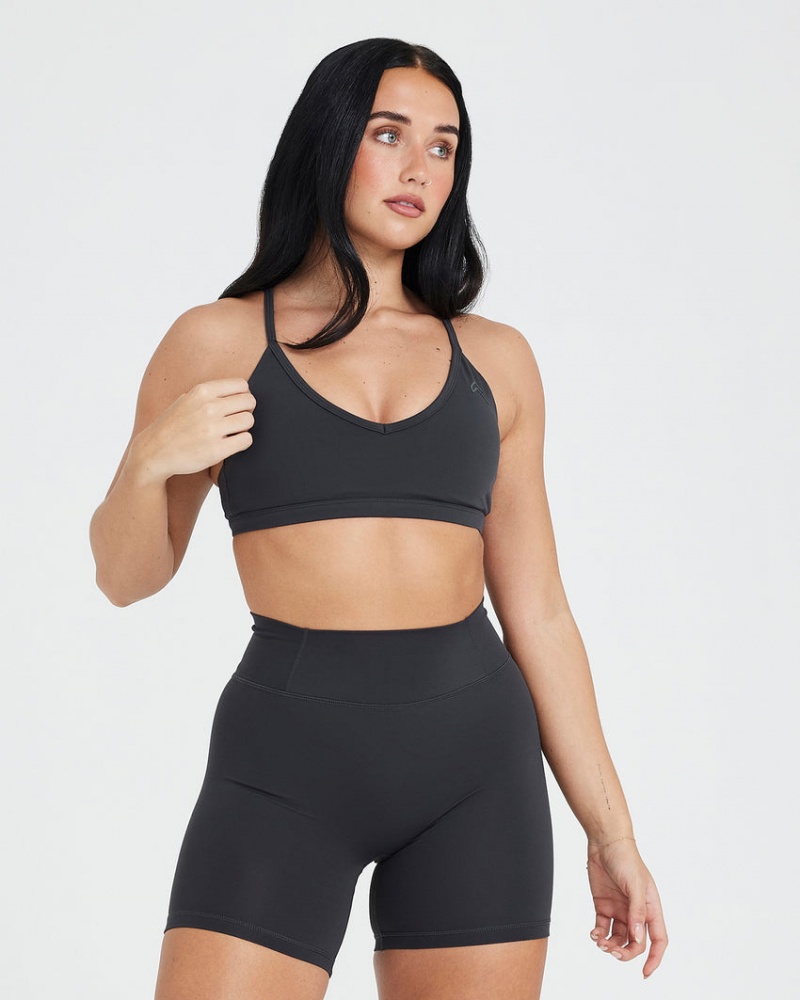 Oner Active Timeless Strappy Bralette Sports Bras Sort | 986-UNYZPB