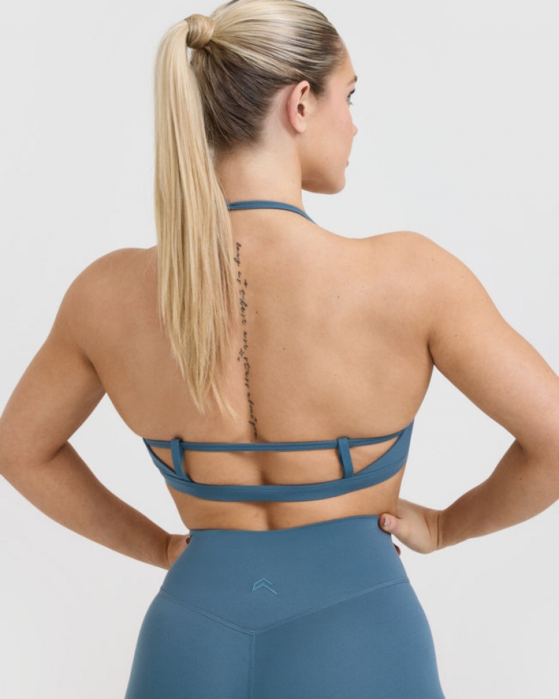 Oner Active Timeless Strappy Bralette Sports Bras Blå | 316-SNBFLO