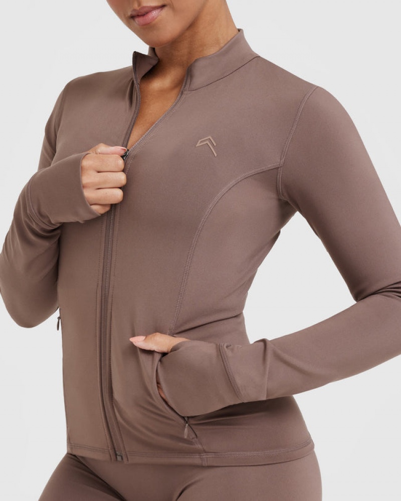 Oner Active Timeless Sweatshirts Brune | 935-MBCWZI