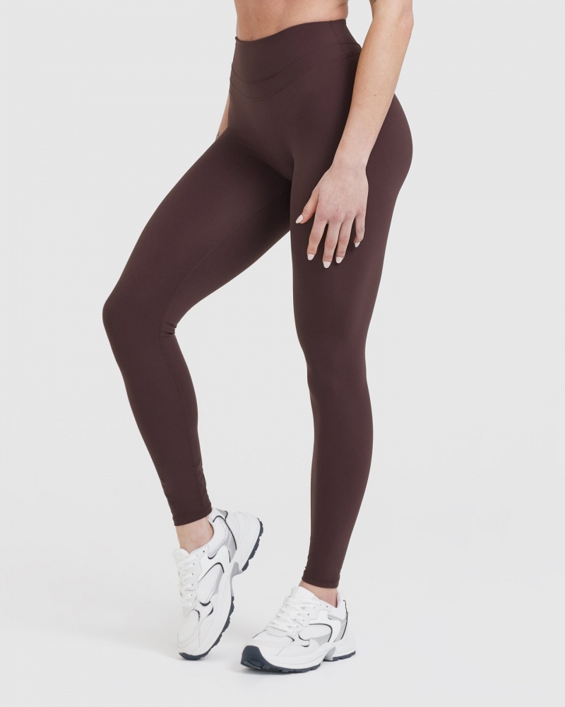 Oner Active Unified High Waisted Leggings Lilla Brune | 826-SCHYZK