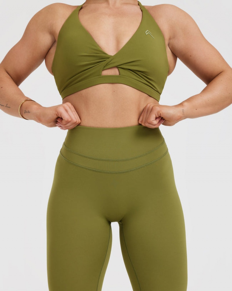 Oner Active Unified High Waisted Leggings Olivengrøn Grøn | 214-MSELNB