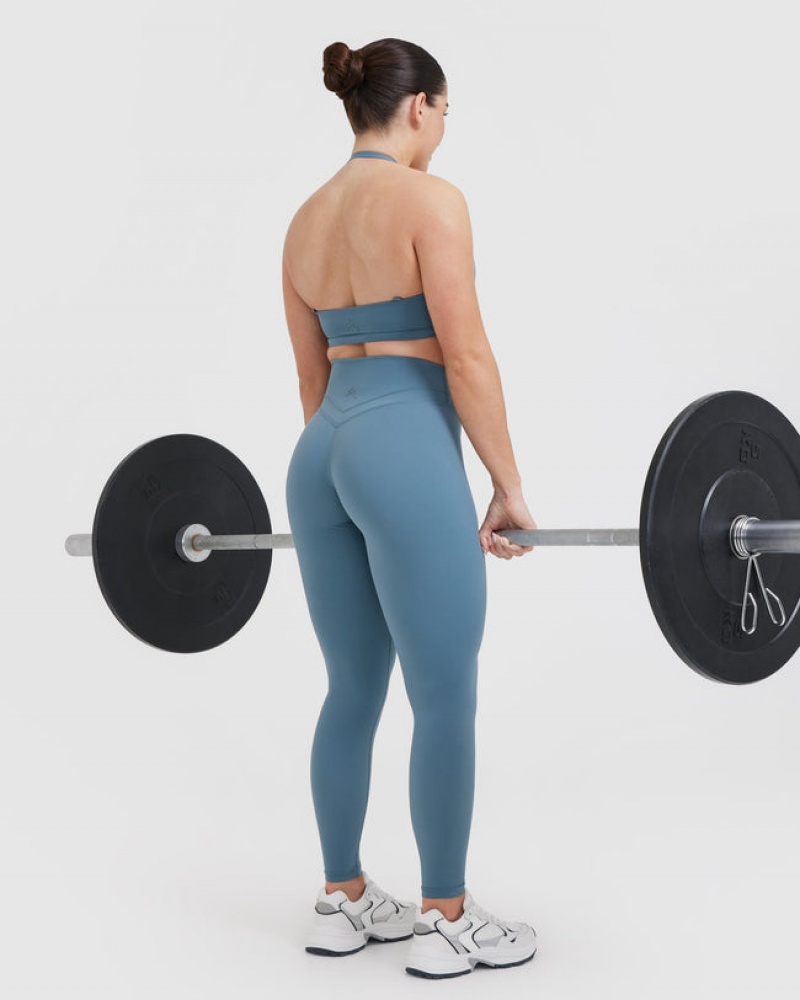 Oner Active Unified High Waisted Leggings Blå | 023-HKQBIG