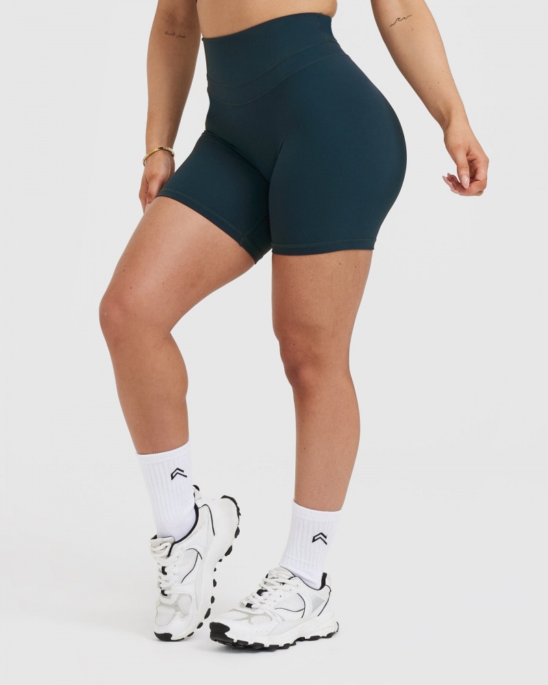 Oner Active Unified High Waisted Shorts Blå | 935-SMEQHO