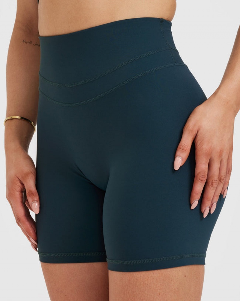 Oner Active Unified High Waisted Shorts Blå | 935-SMEQHO