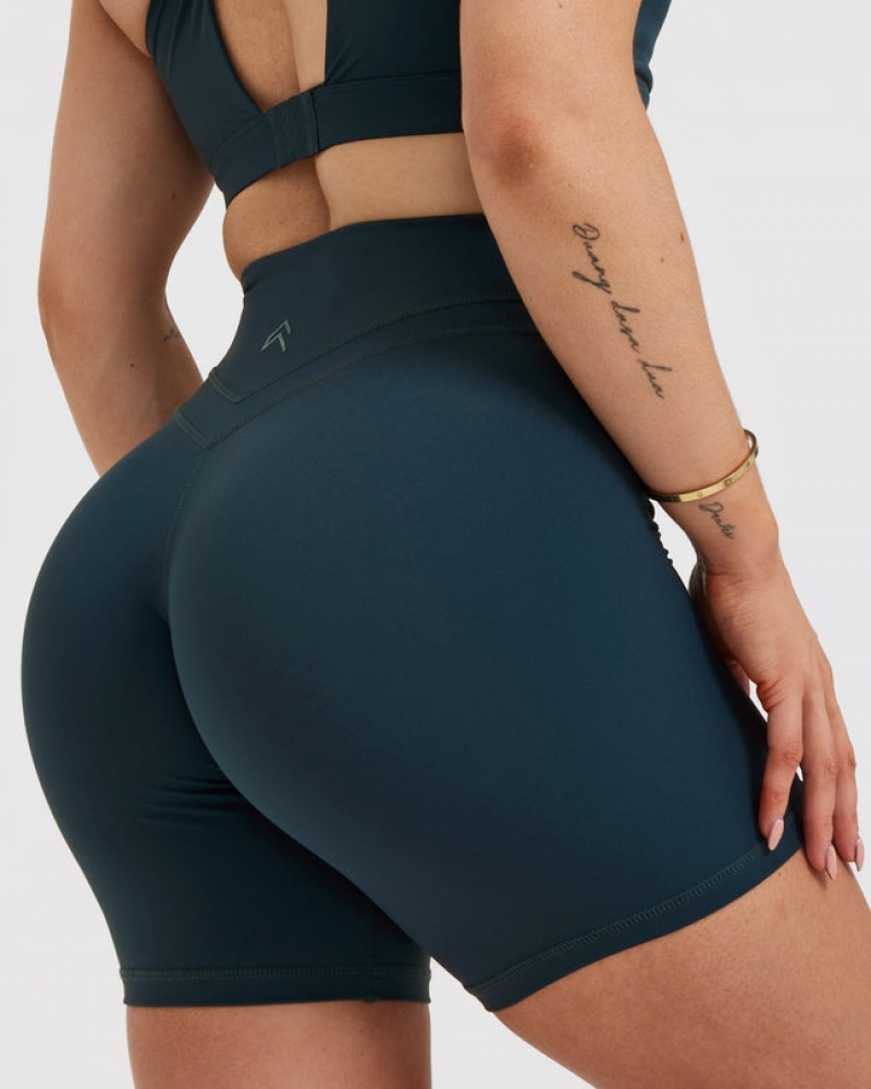 Oner Active Unified High Waisted Shorts Blå | 935-SMEQHO