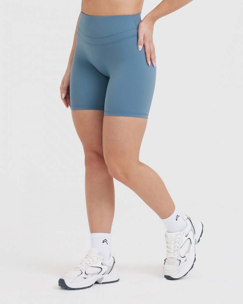 Oner Active Unified High Waisted Shorts Blå | 659-AGLYMS