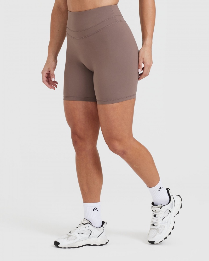 Oner Active Unified High Waisted Shorts Brune | 978-PEXQVL