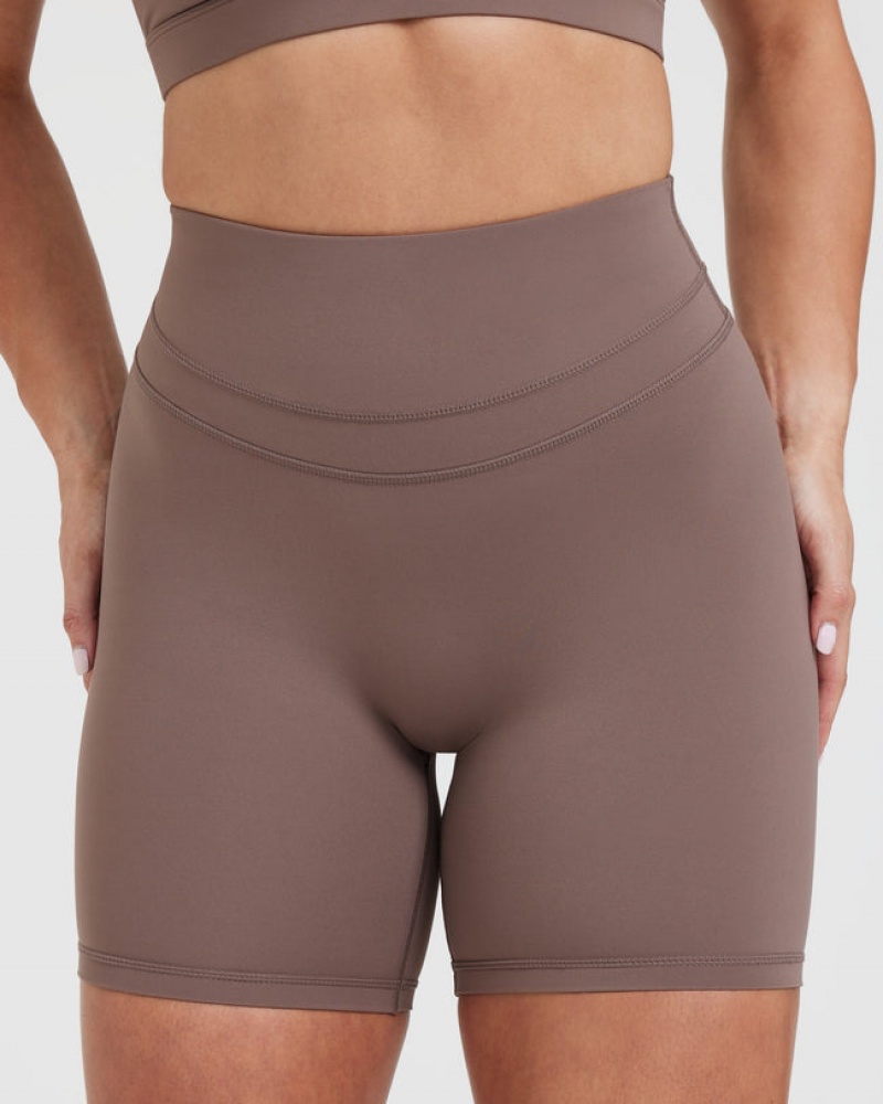 Oner Active Unified High Waisted Shorts Brune | 978-PEXQVL