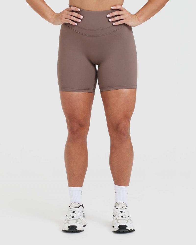 Oner Active Unified High Waisted Shorts Brune | 978-PEXQVL