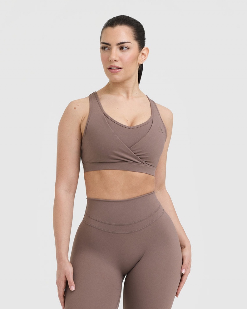 Oner Active Unified Layered Sports Bras Brune | 134-UYINSW