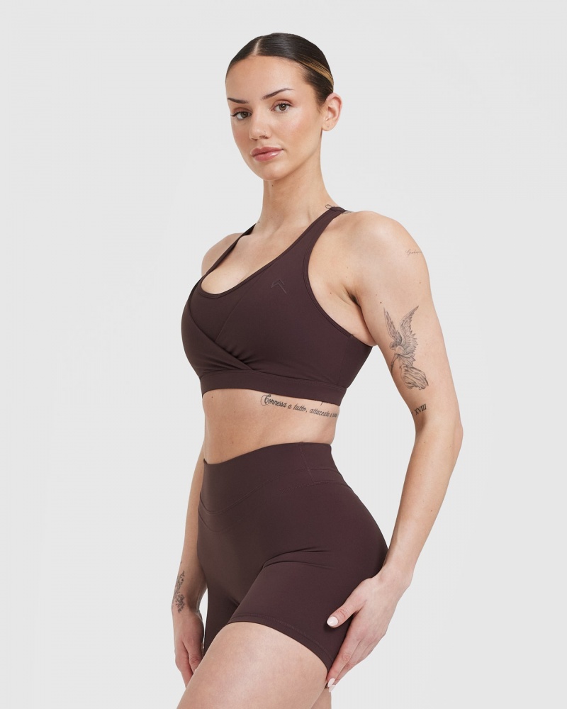 Oner Active Unified Layered Sports Bras Lilla Brune | 315-MERQOJ