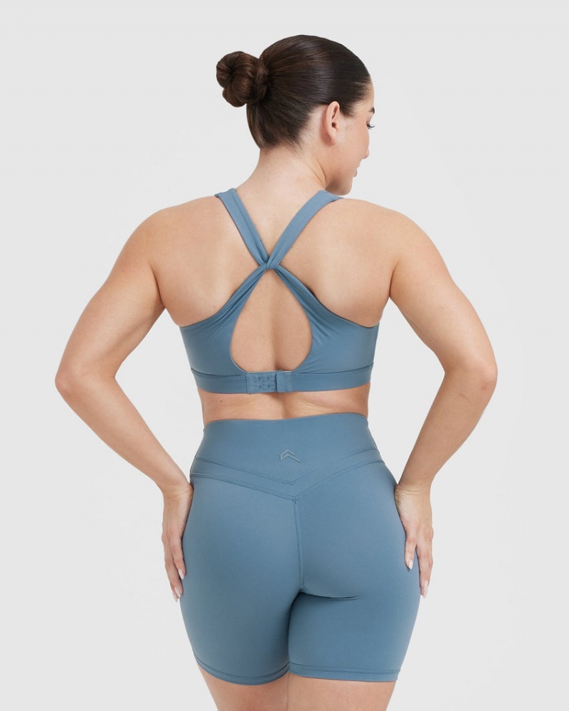 Oner Active Unified Layered Sports Bras Blå | 456-QELSHM