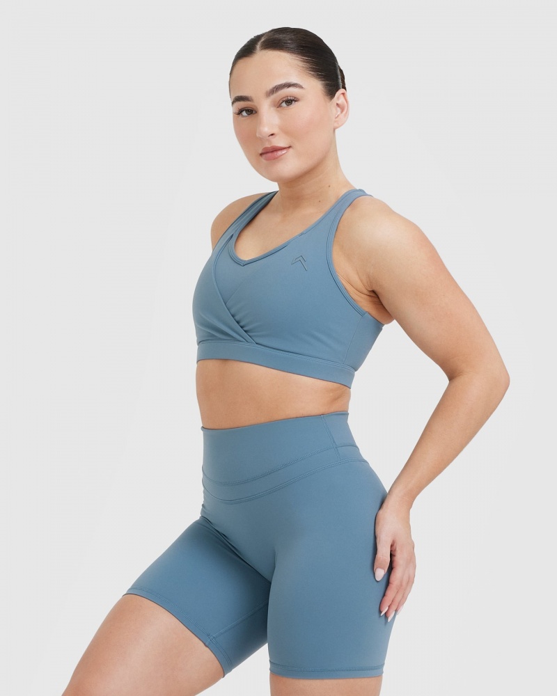 Oner Active Unified Layered Sports Bras Blå | 456-QELSHM