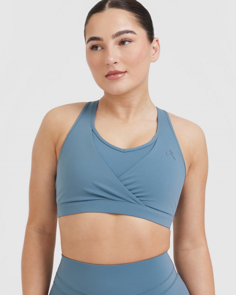 Oner Active Unified Layered Sports Bras Blå | 456-QELSHM