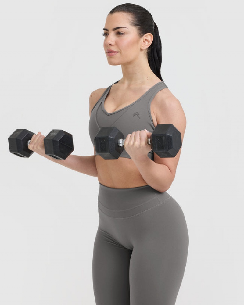 Oner Active Unified Layered Sports Bras Grå | 017-IZBNPX