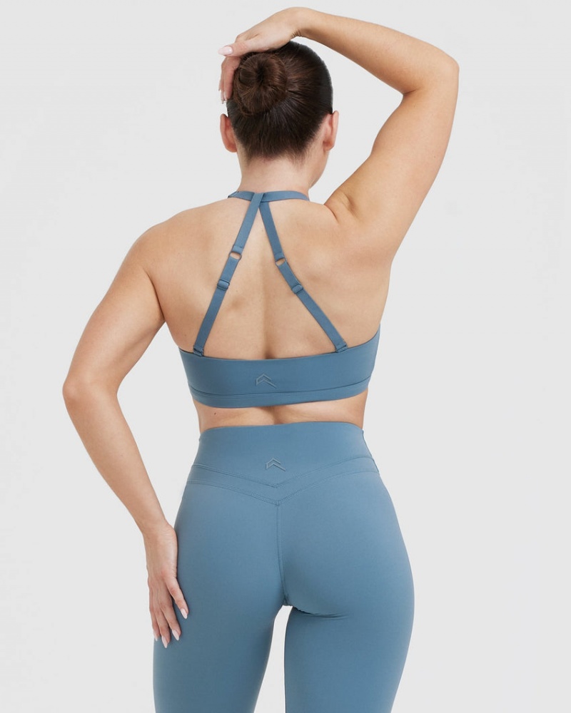 Oner Active Unified Twist Sports Bras Blå | 892-JSUILA