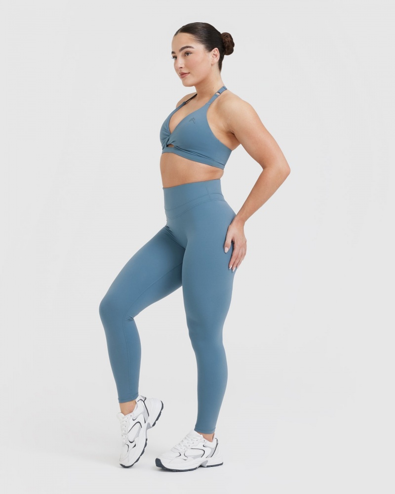 Oner Active Unified Twist Sports Bras Blå | 892-JSUILA