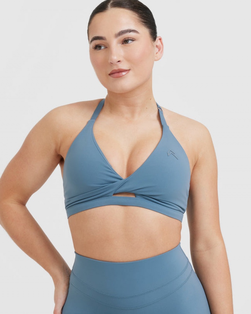 Oner Active Unified Twist Sports Bras Blå | 892-JSUILA