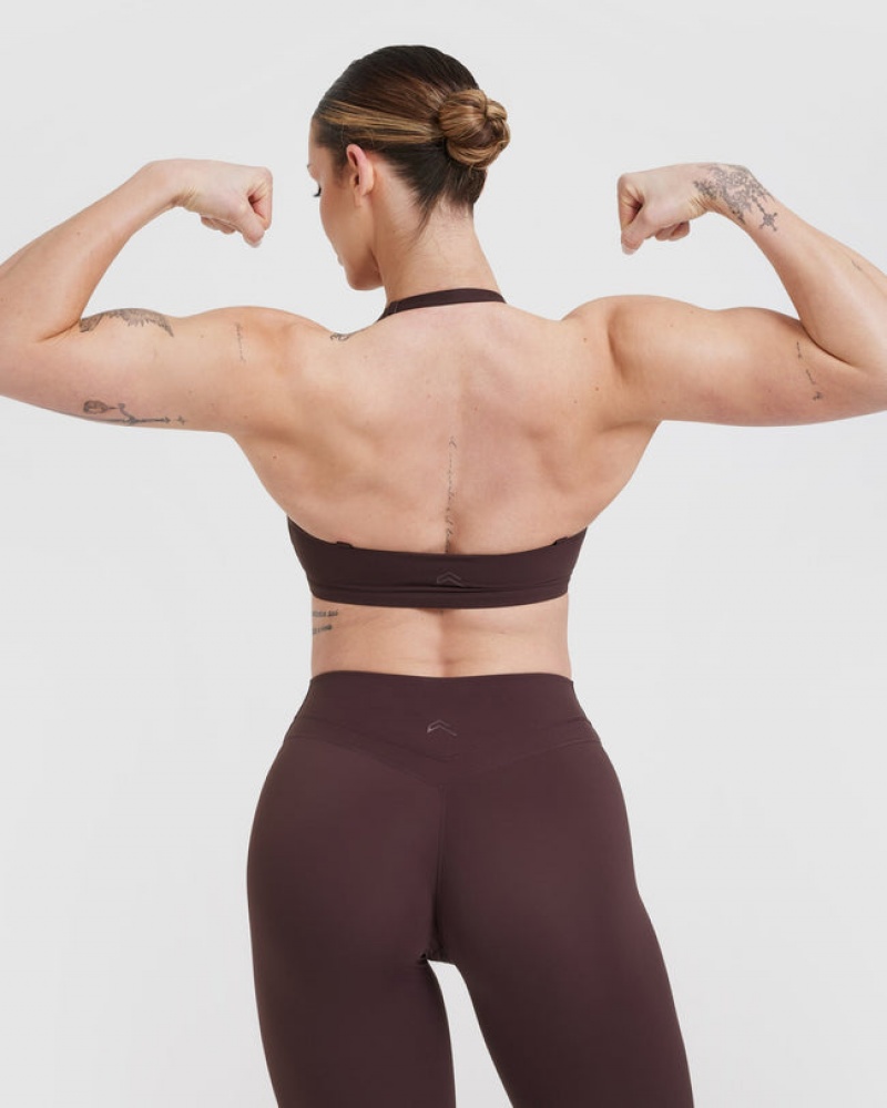 Oner Active Unified Twist Sports Bras Lilla Brune | 542-JBMGDQ